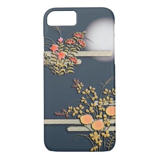 Maan, mist en bloemen Case-Mate iPhone case (Achterkant)