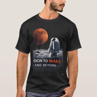 Maan naar Mars en verder T-shirt