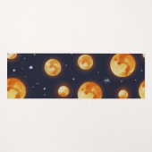 Maan op Vuur patroon Yogamat (Voorkant (horizontaal))
