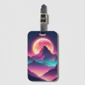 Maan opkomend bagagelabel (Voorkant (verticaal))