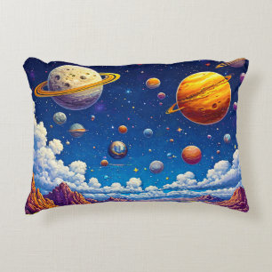 Maan planeten sterrenstelsel accent kussen