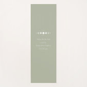 Maan Quote - Celestial Green Yogamat (Voorkant)