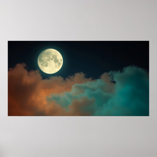 Maan Sereniteit Poster (Voorkant)