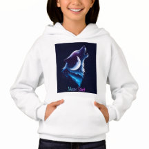 Maan Spirit - Wolf & Dream Catcher ontwerp hoodie