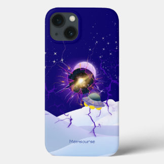 Maan Sterren Bekend Landschap Buitenaards Ruimtesc iPhone 13 Hoesje