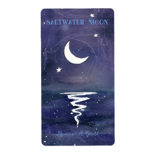 Maan Sterren Nacht Half Maureen Girard Ocean Lake Etiket