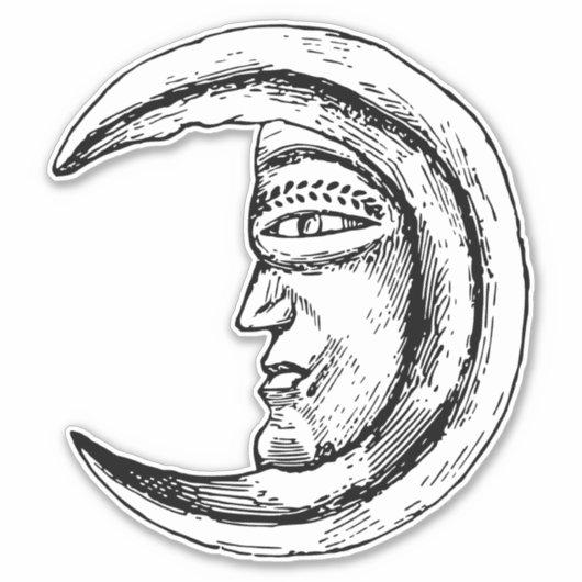  maan sticker (Voorkant)