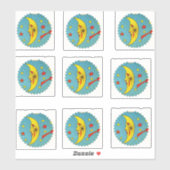  maan Stickers | hemels decor (Vel)