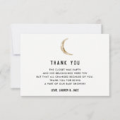 Maan Thema Baby Shower Bedankkaarten Bedankkaart (Voorkant)