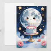 Maan verjaardagskaart (Voorkant / Achterkant)