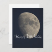 Maan Verjaardagskaart (Voorkant / Achterkant)