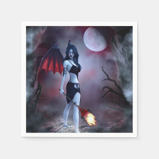 Maan vuur Succubus Servetten (Voorkant)
