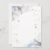 Maan Wolken Sterren Baby Shower Kaart (Achterkant)