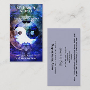 Maanbalans Yin Yang-ontwerp Visitekaartje