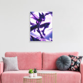 maanbladkat canvas afdruk (Insitu (Woonkamer))