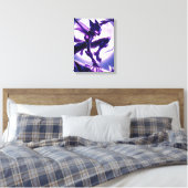 maanbladkat canvas afdruk (Insitu (Slaapkamer))