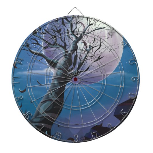 Maanboom Dartbord (Voorkant)