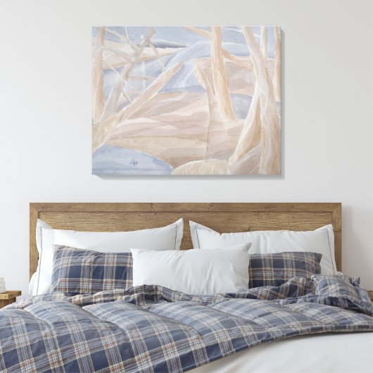 Maanbreuk Canvas Afdruk (Insitu (Slaapkamer))