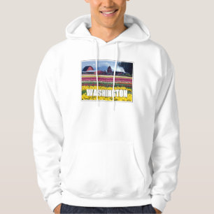 Maanbrug & vijver in de winter Seattle, Washingt Hoodie