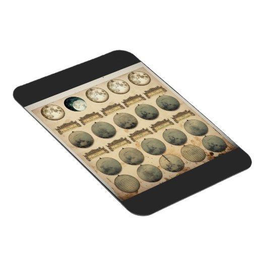  maancyclusgrafiek - hemelmaanfasen magneet (Rechterzijde)