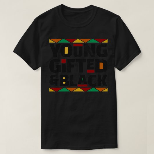 Maand Afrikaanse Ameri met jonge geschenken en zwa T-shirt (Design voorkant)