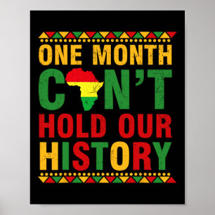 maand Afrikaanse Zwarte Geschiedenis één maand kan Poster