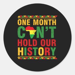 maand Afrikaanse Zwarte Geschiedenis één maand kan Ronde Sticker