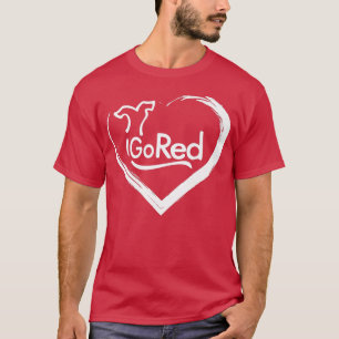 Maand februari van Red Women's Heart Health Awaren T-shirt