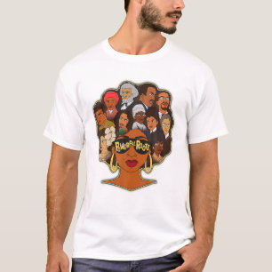 Maand met krachtige zwarte wortels Ik hou van mijn T-shirt