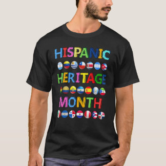 Maand nationaal erfgoed alle landen t-shirt