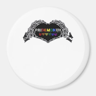 Maand Skelet Hart Handen LGBTQIA Magneet