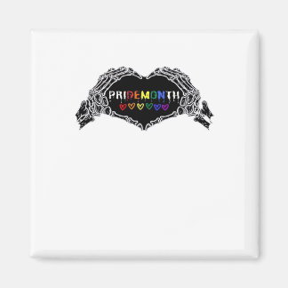 Maand Skelet Hart Handen LGBTQIA Magneet