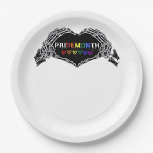 Maand Skelet Hart Handen LGBTQIA Papieren Bordje