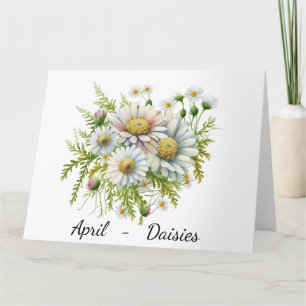 Maand van april Verjaardag Kaart