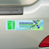Maand van bewustwording van intracraniële hyperten bumpersticker (Op auto)