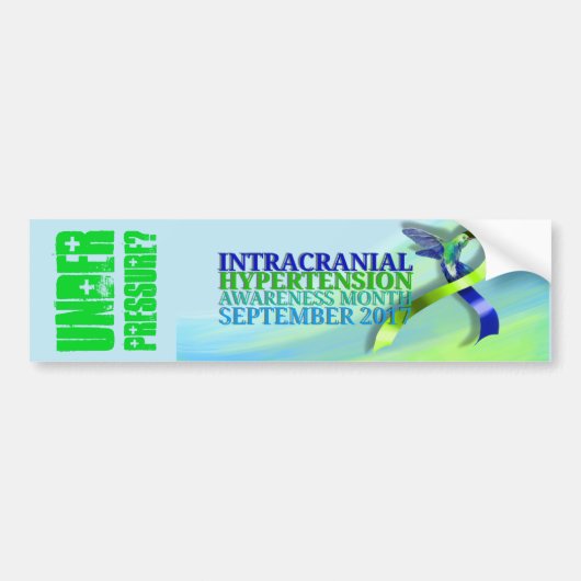 Maand van bewustwording van intracraniële hyperten bumpersticker (Voorkant)