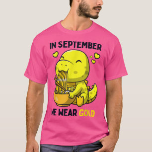 maand van bewustwording van kinderkanker in septem t-shirt