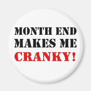 Maand van boekhoud en financiën Eind Goedkeuring Magneet