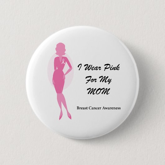 Maand van borstkanker ronde button 5,7 cm (Voorkant)