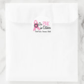 Maand van borstkanker ronde sticker (Tas)