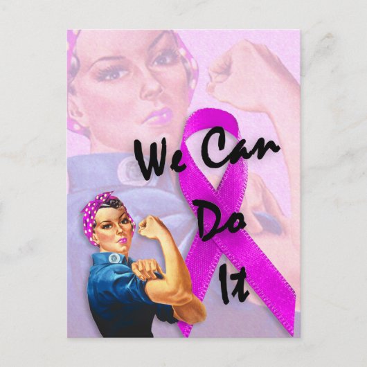Maand van borstkanker, Rosie de Riveter Briefkaart (Voorkant)