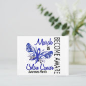 Maand van de Bewustmaking van de Kanker van Colon Briefkaart (Staand voorkant)