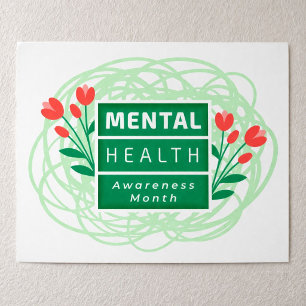 Maand van de geestelijke gezondheidszorg poster