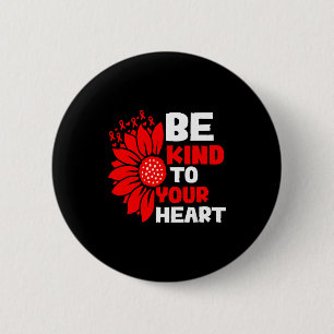 Maand van de Hartgezondheid Hartziekte Bewustzijn Ronde Button 5,7 Cm