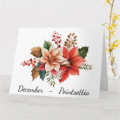 Maand van december Verjaardag Kaart (Gele Bloem)