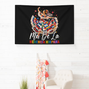 Maand van het hispanische erfgoed Hispanic Heritag Spandoek