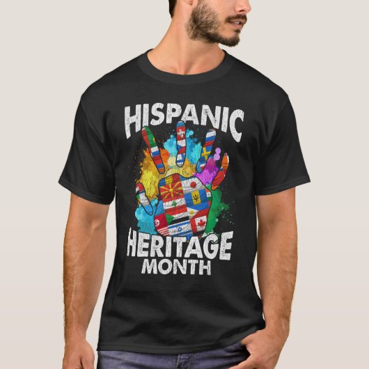Maand van het historische erfgoed van de ispanic t-shirt (Voorkant)