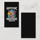 Maand van het historische erfgoed van de ispanic visitekaartje (Voorkant / Achterkant)