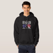 Maand van het militair Paars voor militaire doelei Hoodie (Voorkant volledig)