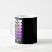 Maand van het Militaire Kind Meisje Paarse voor Mi Koffiemok (Voorkant links)